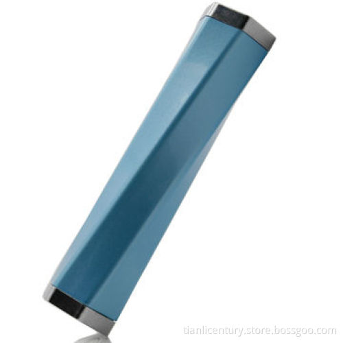 Portable power bank with bright torch, 2200mAh capacity, aluminum alloy material